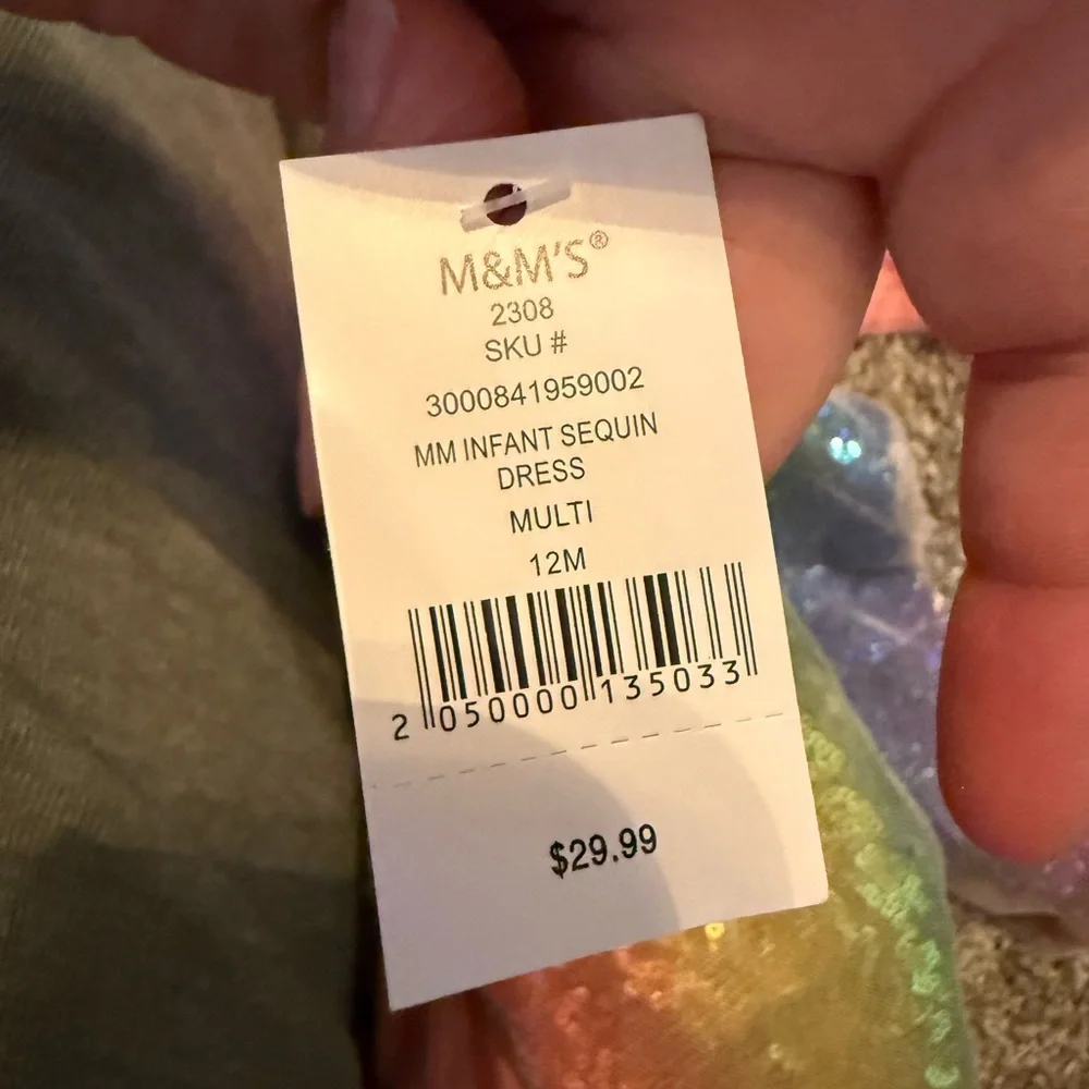 M&M'S Pink and Rainbow Diaper Cover Set